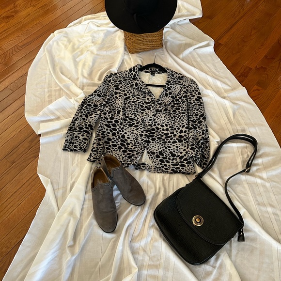 New Directions Leopard Print Women’s Blazer Sz and PL - Picture 8 of 12